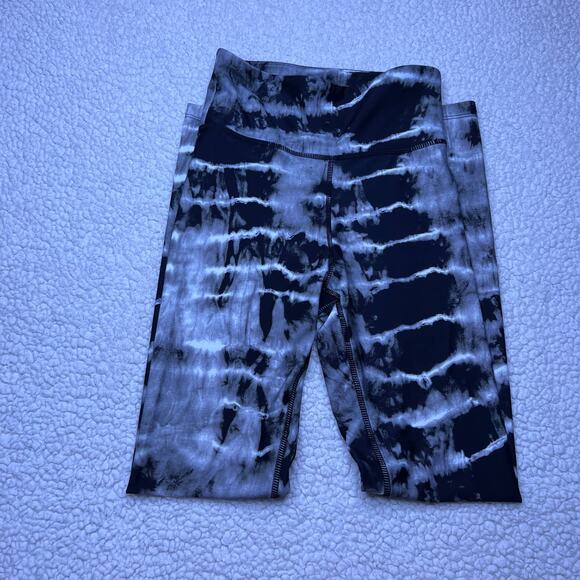 Nicole Miller Black White Tie Dye Set Crop Top Leggings Small - Picture 3 of 15